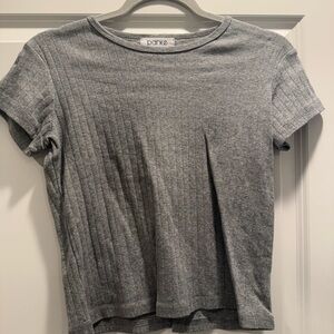 Parke Grey pointelle Top, size m